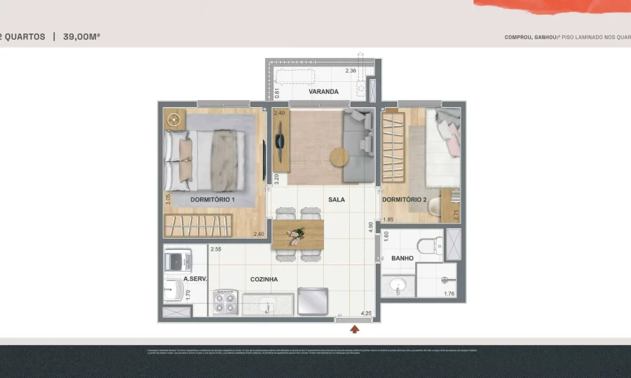 Residencial Pixinguinha planta 4